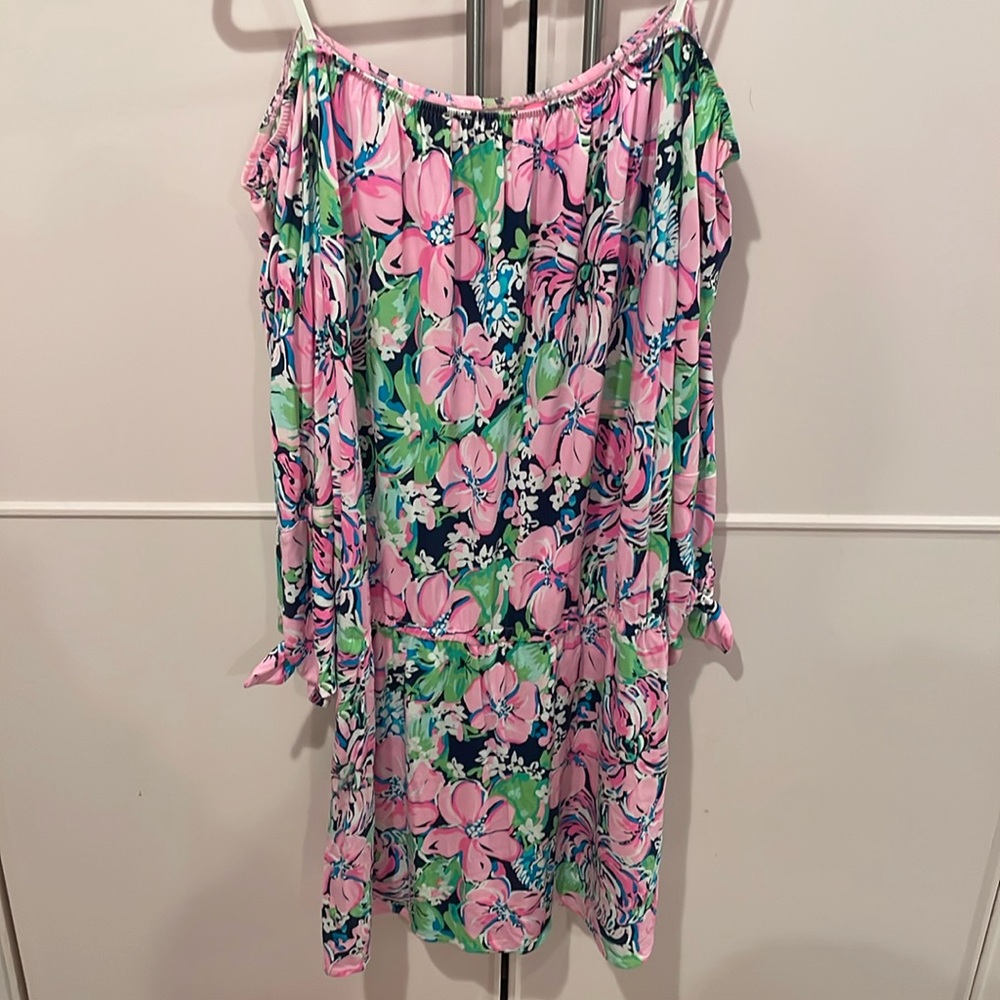 NWOT Lilly Pulitzer Off the Shoulder Romper Dress - L